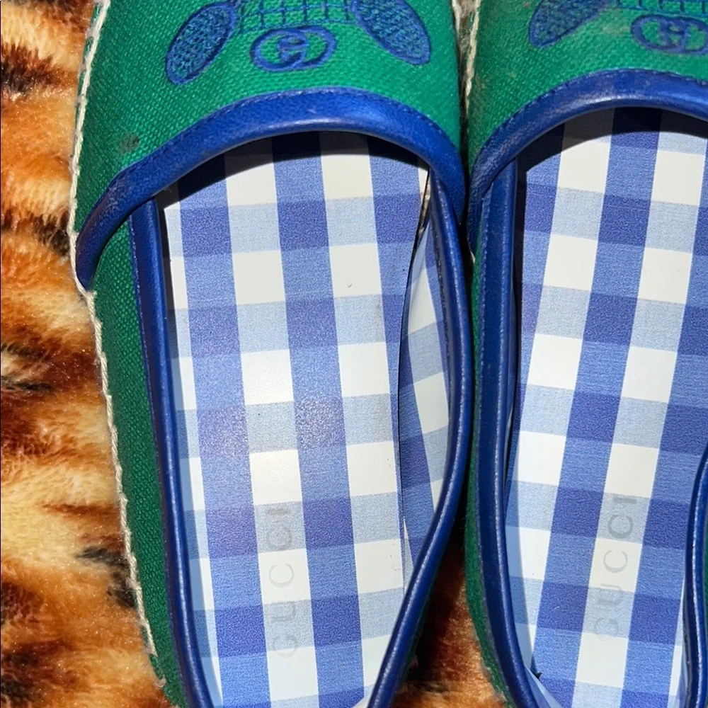 Gucci Kids Green and Blue Dress Shoes - Picture 5 of 5